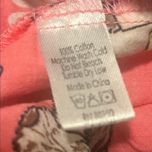 PJ Salvage Puppy pink Flowers Woof Stock pajama pants Pj L hippy groovy - Picture 6 of 6